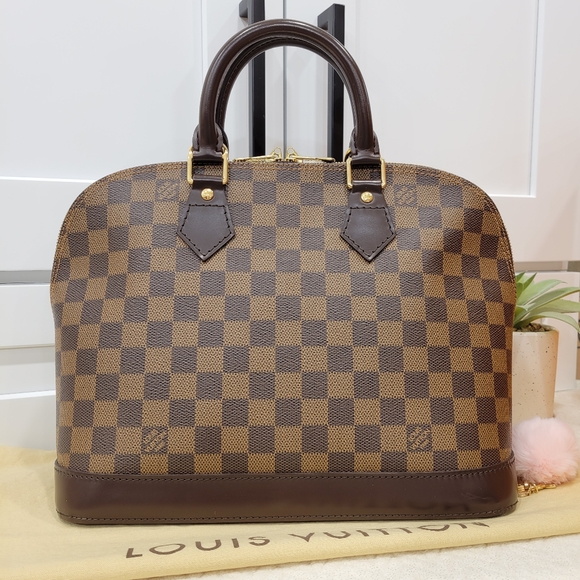 💕BEAUTIFUL Handbag Louis Vuitton Alma PM Damier Ebene - Picture 2 of 16